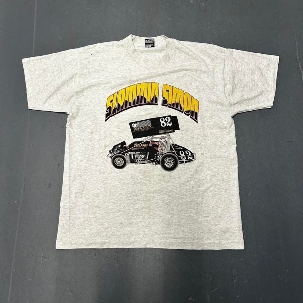 Vintage 90s single stitch dirt racing double sided graphic tee shirt tshirt
